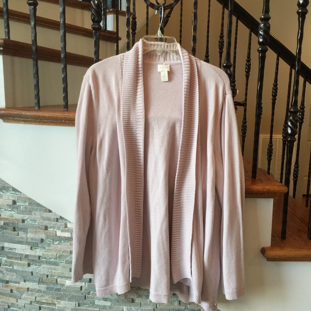 Chico’s Light Lilac Open Front Cardigan